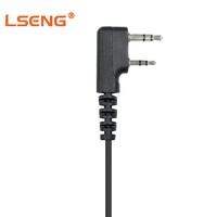 Oreillette à tube acoustique avec PTT intégré pour talkie-walkie, compatible avec les radios bidirectionnelles TK3170 TK3131, pour salle de contrôle et travaux sur site