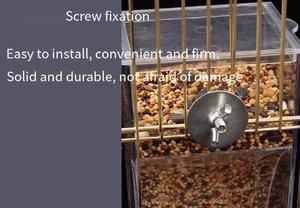 Автоматическая водяная клетка, кормушка для птиц с подставкой, Пластиковый Дозатор для еды, акриловый прозрачный/Синий, автоматическая заправка для попугаев - Product Image 4