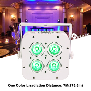 Igreslite 4*18 Wát rgbwauv 6in1 <span class=keywords><strong>LED</strong></span> uplight không dây điều khiển từ xa Wifi pin mệnh ánh sáng - Product Image 3