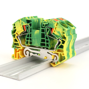 Pt 16-pe mặt đất Trái Đất Din Rail khối thiết bị đầu cuối 16mm ² dây thức ăn thông qua đẩy trong kết nối điện - Product Image 4