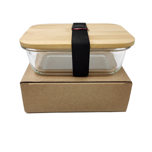 Eco Friendly Food Storage <strong>Containers</strong> <strong>Boxes</strong> Lunch Glass Set With Bamboo Lids - Product Image 4