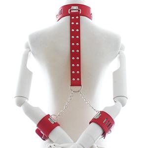 Novità Fetish BDSM <span class=keywords><strong>Bondage</strong></span> <span class=keywords><strong>Collare</strong></span> di Nuovo Da Polso Polsini Del Corpo di Ritenuta - Product Image 3