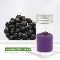Groothandel Natuurlijk Zwart Wolfberry Goji Berry Fruitpoeder