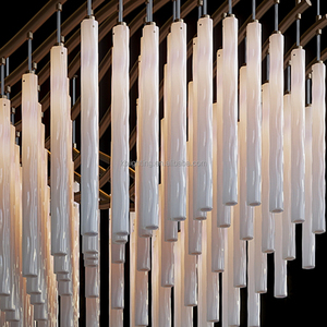 Nghệ thuật hiện đại trang trí tùy chỉnh lớn treo ánh sáng sảnh khách sạn dẫn đèn chùm ánh sáng mặt dây chuyền - Product Image 4