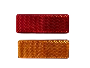 Nhà Máy Bán Hàng Trực Tiếp Chất Lượng Tốt Hình Chữ Nhật Đa-Màu Phản Quang Phản Xạ Ánh Sáng Cho Xe Máy Xe Máy Cảnh Báo Giao Thông - Product Image 4