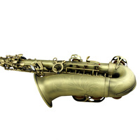 Eastern Music Brand Antique Bronze Finish Brass Body Eb Alto Saxophone Rust Resistant for Students Beginners Professional