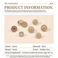 Boutons-pression personnalisables en alliage plaqué de forme spéciale, style rétro unique, lavables, à dos plat, pour jeans, motif champignon et diamant, vente en gros