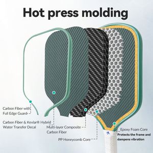 Raquette de pickleball thermoformée hybride carbone-kevlar T700 avec noyau en nid d'abeille PP, approuvée USAPA, vente en gros directe d'usine - Product Image 3