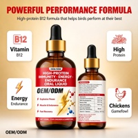 100 ml Vitamine B12 Puissante 5 000 UI, Liquide Oral pour Poulets et Coqs, Stimulant de Vitalité Immunitaire, d'Énergie et d'Endurance, Améliorant les Performances