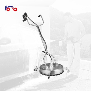 เครื่องฉีดน้ำแรงดันสูงสแตนเลสใหม่ ขนาด 20 นิ้ว พร้อมหัวฉีดทำความสะอาดพื้นผิวแบบแปรง 4000 PSI พร้อมปืนฉีดน้ำแบบล็อคด้วยไกปืน - Product Image 2