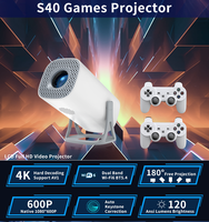 Projecteur de jeu 4K S40 à succès avec manettes, processeur Allwinner H713, Android 11, projecteur Android intelligent portable