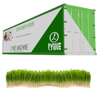 2023 systèmes de fourrage hydroponique de type conteneur entièrement automatique