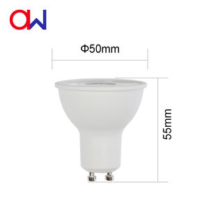 Ampoule LED GU10 7W encastrable légère en aluminium et plastique, angle de faisceau 38°, pour usage domestique et professionnel - Product Image 1