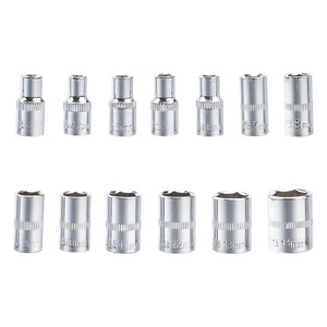 ZHCY 1/4 In <b>Socket</b> Set 4-14mm Hex Chrome Plated Automotive Repair Tools - Product Image 1