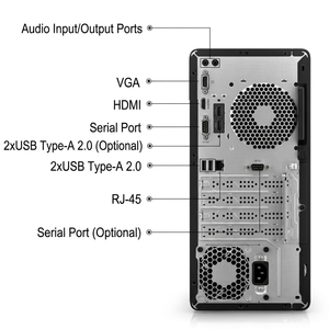 HPE 288G9E desktop Pro 280G9E Barebone System Intel Processor I5-13/14 Gen Graphics Desktop <b>Computer</b> - Product Image 5