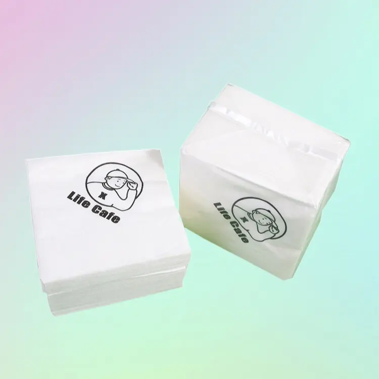 Großhandel Seidenpapier Gesichts tisch Serviette Taschentuch kleine Bestellung OEM benutzer definierte Papiers ervietten