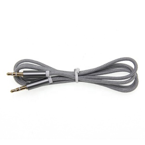 Câble Aux stéréo tressé 3.5mm mâle à mâle, câble Audio pour <span class=keywords><strong>iPhone</strong></span>, téléphone de <span class=keywords><strong>voiture</strong></span>, casque MP4, haut-parleur, <span class=keywords><strong>cordon</strong></span> de ligne, 1m - Product Image 2