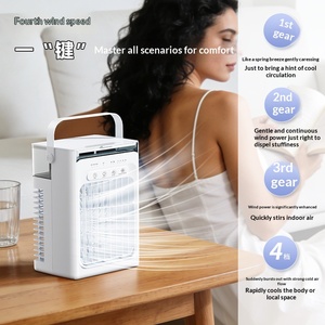 2026 Portable Spray Cooling Fan Desktop Water <b>Mist</b> <b>Humidifier</b> Fan Energy Saving For Home Office Dorm Personal Cool Air Device - Product Image 3
