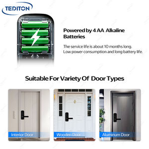 Cerradura Inteligente para Puerta de Dormitorio con Huella Digital y WiFi Tuya, Sin Llave, de Tediton Manufacture - Product Image 5