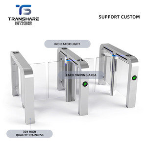 High-Speed Security Barrier Gate SUS304 Stainless Steel Pedestrian <strong>Access</strong> <strong>Control</strong> with QR <strong>Code</strong> Reader Turnstile High Speed Gate - Product Image 4