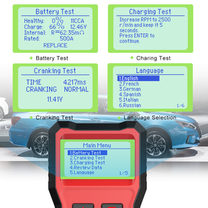 Probador Profesional de Baterías de Coche de 12V con Soporte para Múltiples Baterías (Flooded/<span class=keywords><strong>AGM</strong></span>/EFB/GEL) - BST100 - Product Image 3