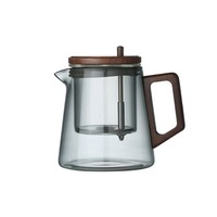 Théière en verre borosilicate résistant à la chaleur, bouilloire à thé, tasse de séparation thé-eau à un clic, gadget de préparation du thé pour la maison