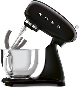 Batteur sur socle SMF03BLUK, style rétro des années 50, avec bol en acier inoxydable de 4,8 L, verrouillage de sécurité, 10 vitesses variables, 800 W - Product Image 1
