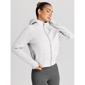 Womens <b>Zip</b> <b>Up</b> Hoodie <b>Cropped</b> Fleece Sweatshirt Short Length Casual Top For Fall Winter Outfits Y2k Style - Product Image 3
