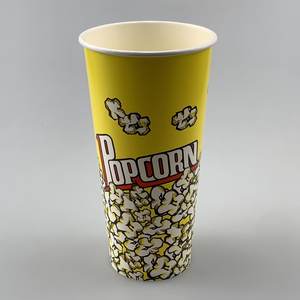Seau en papier jetable personnalisé pour popcorn et poulet frit, 24 oz, 32 oz, 85 oz, 170 oz, gobelet à popcorn - Product Image 4