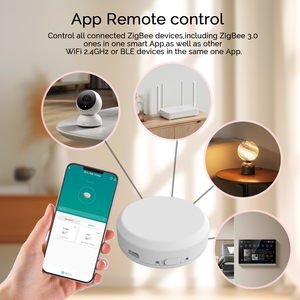 Tuya Wireless Multi-Mode Gateway ZigBee 3,0 + WiFi + <span class=keywords><strong>Bluetooth</strong></span> Gateway Hub Interruptores de control remoto Smart Home Automation - Product Image 3