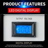 Stabilisateur de tension numérique monophasé entièrement automatique 110V 220V en cuivre avec affichage numérique 500W 150V 250V AC 50Hz SVC Régulateur de tension