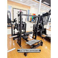 Équipement de gymnastique, plaque de musculation chargée, entraîneur de poussée de la hanche, levage de fessiers 3D, exercice d'entraînement des fessiers, machine de construction