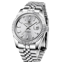 Montre-bracelet automatique analogique antique en acier inoxydable pour homme, Miyota 8215, modèle 1645
