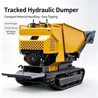 Mini-Raupendumper mit Kippfunktion, CE/EPA-zertifiziert, anpassbare Farben, Eaton Hydraulikpumpe, hohe Effizienz für Bauarbeiten