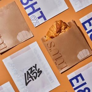 Bolsa <span class=keywords><strong>de</strong></span> Papel para Llevar Comida, Personalizada con Logotipo, Desechable, Hecha con Materiales Reciclados, para Papas Fritas, Hamburguesas, Comida Callejera, Bocadillos, Pan, Donas - Product Image 4