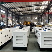 Groupe électrogène diesel 30KW 50KW 100KW silencieux avec interrupteur de transfert automatique, équipement d'énergie de secours