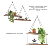 Rak Dinding Kayu Rustic Industrial - Tempat Pot Bunga Bentuk Segitiga untuk Ruang Tamu