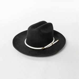 Wholesale Vintage Femme Unisex Women Cowboy Felt Hat Wholesale Wide Brim 100% Wool Felt Fedora Hats - Product Image 2