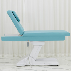 Table de soin électrique réglable en hauteur à 2 moteurs, professionnelle pour salon de beauté, massage, <span class=keywords><strong>spa</strong></span>, tatouage et extension de cils, avec dossier. - Product Image 2