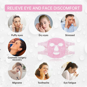 Cuidado DE <span class=keywords><strong>LA</strong></span> PIEL SPA Gel Beads Hot Heat Cold Compress Pack Reduce Face Puff Ice Pack Cold Face Eye Mask - Product Image 3