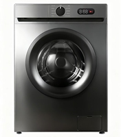 Lave-linge à chargement frontal 8 kg, essorage haute vitesse, tambour en acier inoxydable, lave-linge intégré