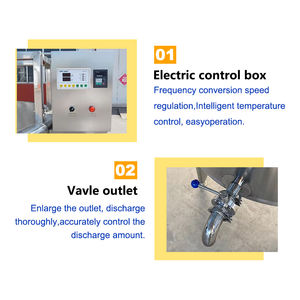 Machine <span class=keywords><strong>professionnelle</strong></span> de séparation du fromage et du lactosérum, cuve à fromage avec coupeur - Product Image 6