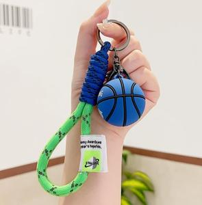High Quality Edition Functional Artistic Innovative 3D Mini Silicone Basketball Ball <b>Key</b> <b>Ring</b> Keychain for <b>Bag</b> - Product Image 6