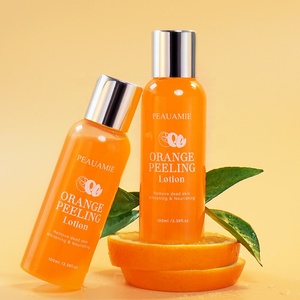 Nudillo personalizado que alivia la melanina, loción de aceite Exfoliante para piel negra, blanqueamiento de la piel, naranja y amarillo - Product Image 1
