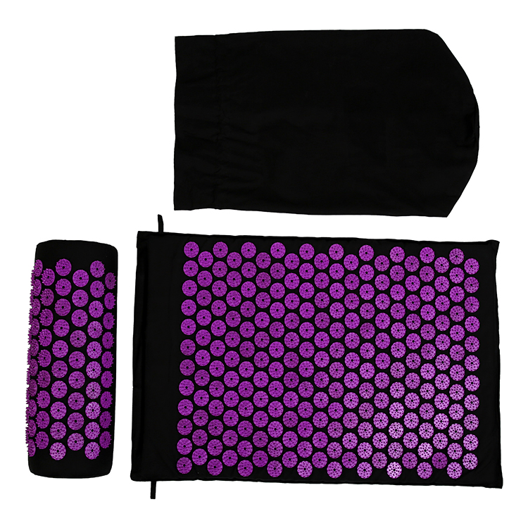 AKU-SET01 02 eco-friendly точечный массаж (термопластичный эластомер) коврик подушка набор с акупунктурными иглами akkupressur матовый производитель