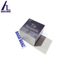 Cube de tantale d'élément de densité de haute pureté Cubes de Ta en métal personnalisés