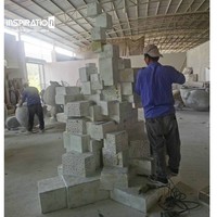 Statue Moderne Abstraite en Fibre de Verre pour Salon, Jardin, Espace Public