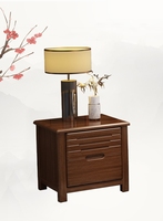 Walnuss-Massivholzbett Kingsize Doppelbett Neues Chinesisches Hochzeitsbett Modernes Minimalistisches Schlafzimmermöbel mit Stauraum Kingsize-Bett