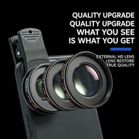 Objectif universel pour téléphone portable 37 mm, macro HD 30X 45X pour tous les smartphones