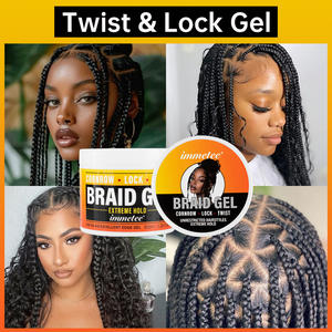 ฐานน้ำขี้ผึ้งแบบไม่หลุดล็อกแข็งแรงยึดได้ตลอดทั้งวันล็อคเสริมจัดแต่งทรงผมแบบบิดล็อคขอบผมแบบเกลียวเจลสำหรับผมถักเปีย - Product Image 6